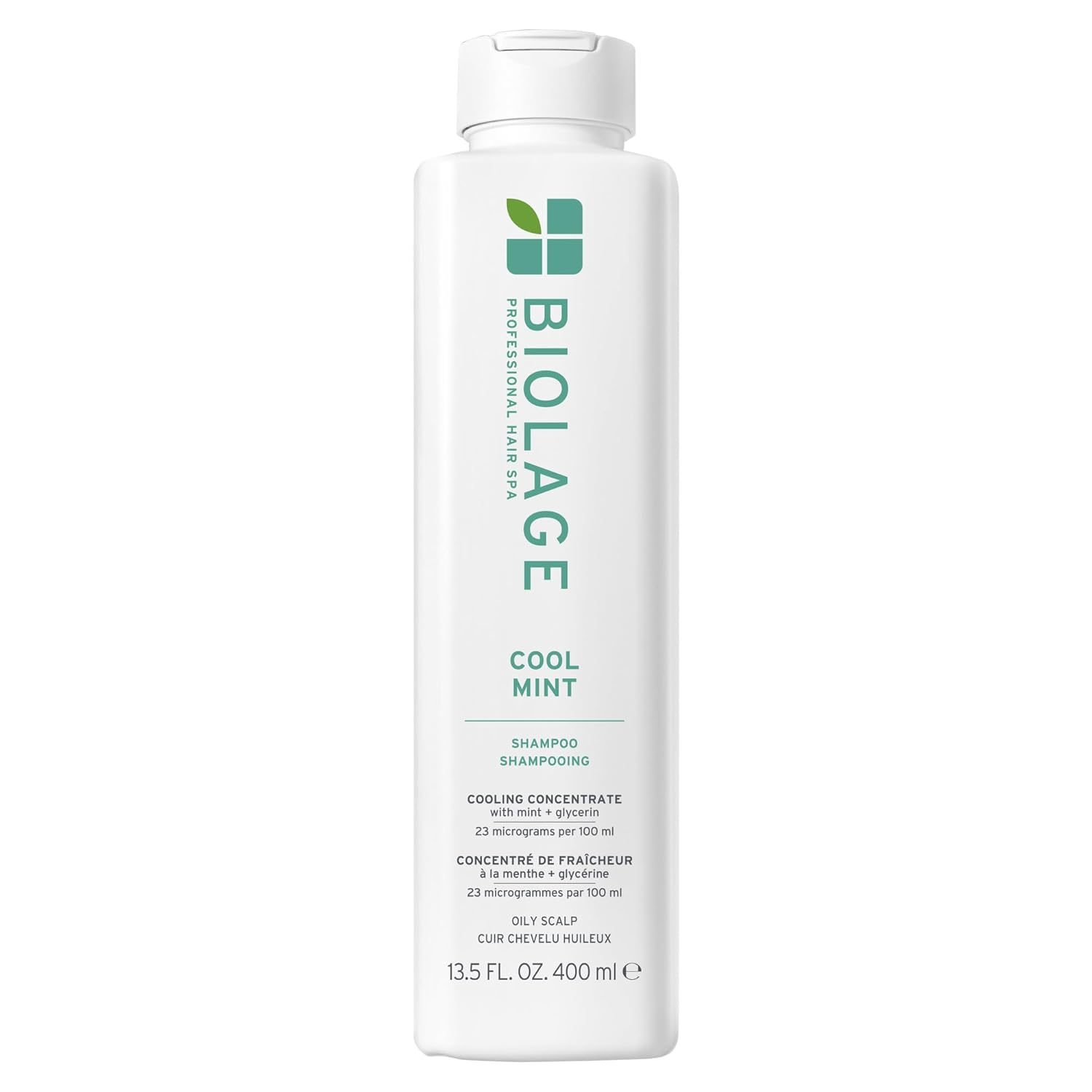 Biolage Cool Mint Shampoo - Balancing Shampoo for Oily Scalp, Gently Cleanses, Refreshes & Helps Balance, Mint & Glycerin, Vegan & Paraben-Free