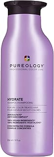 Pureology Hydrate Shampoo - For Dry or Color Treated Hair, Moisturizing Shampoo For Hydration & Softness, With Rose Extract & Green Tea, Vegan & Sulfate-Free