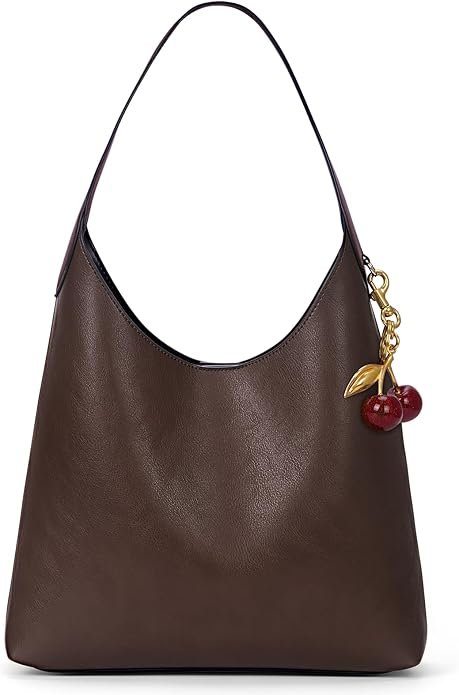 Faux Suede Hobo Bags Vegan Leather Shoulder Bag Tote for Women Medium Slouchy Designer Handbags Purses Fall Fashion